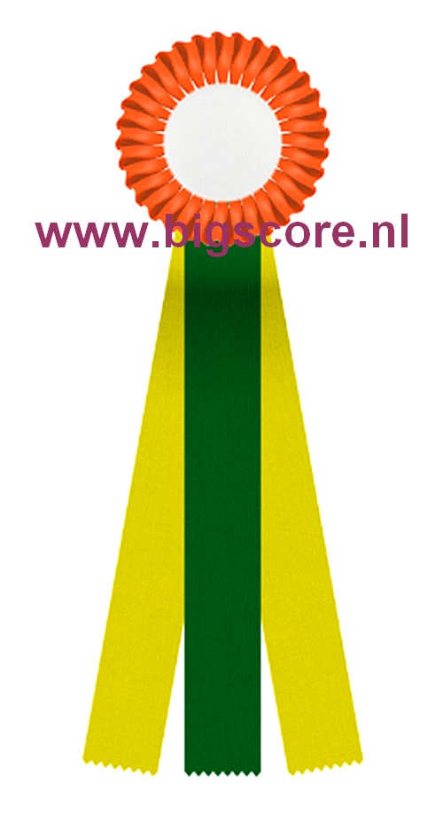 R 12 1-Ringsrozet Multi 3 liasters Blanco Ø 10,5 L: 25 cm met optie Full-Colour Ø 50 mm afslag
